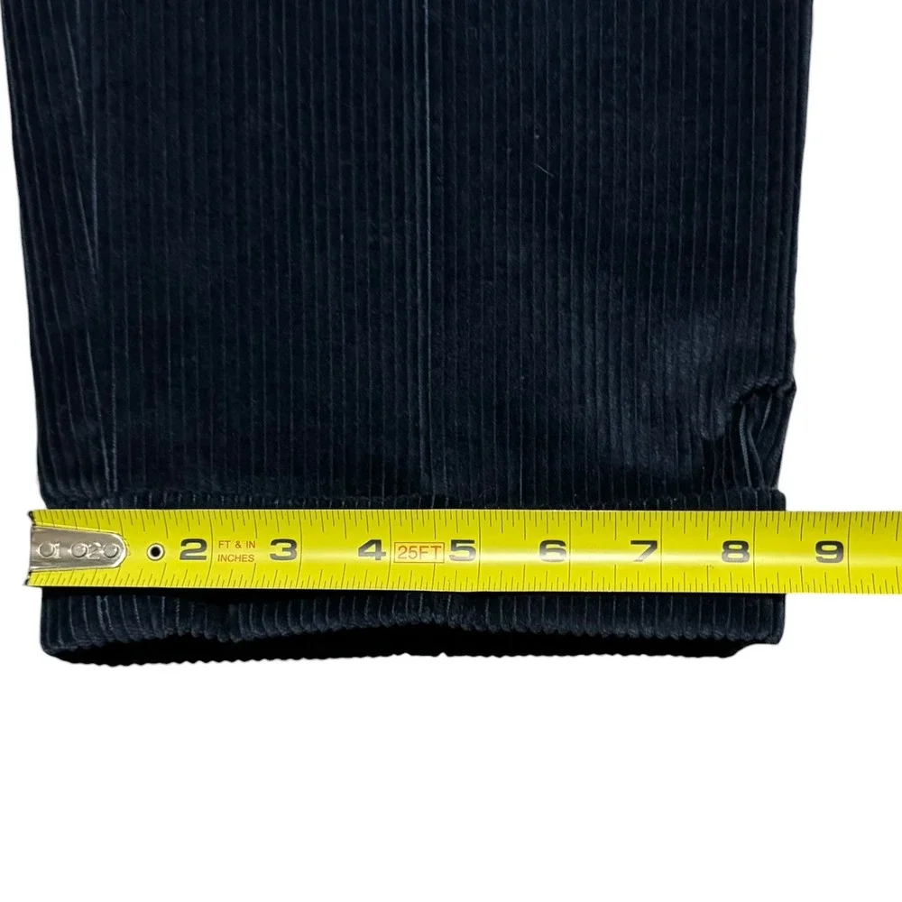 The J. Peterman Company Navy Blue Straight Leg Corduroy Pants Men's 38x33 Wear - Picture 9 of 9
